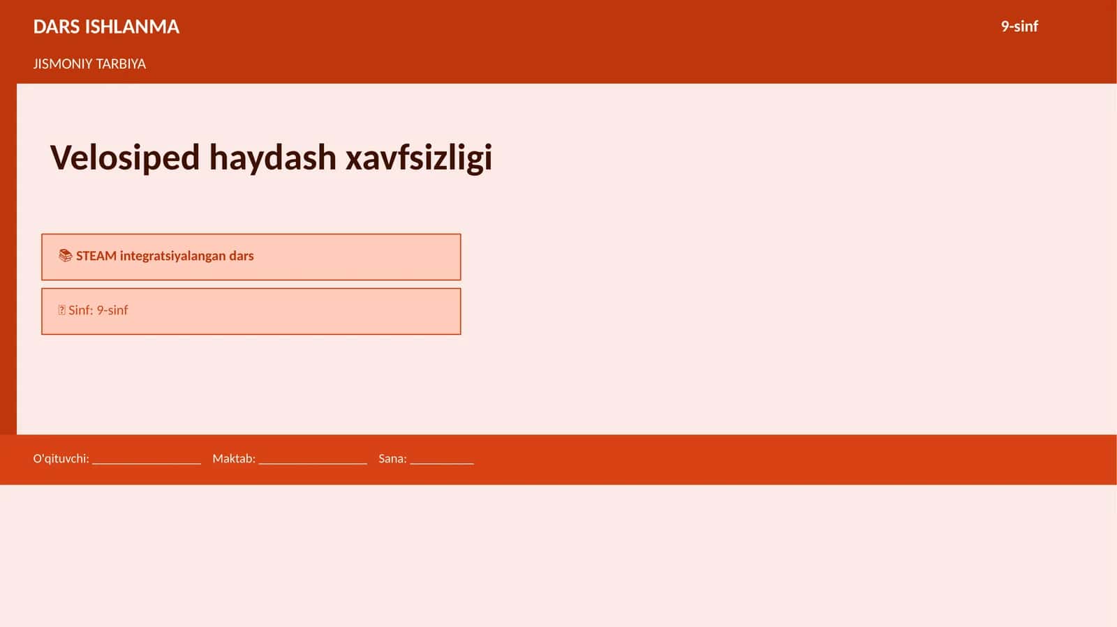 Velosiped haydash xavfsizligi