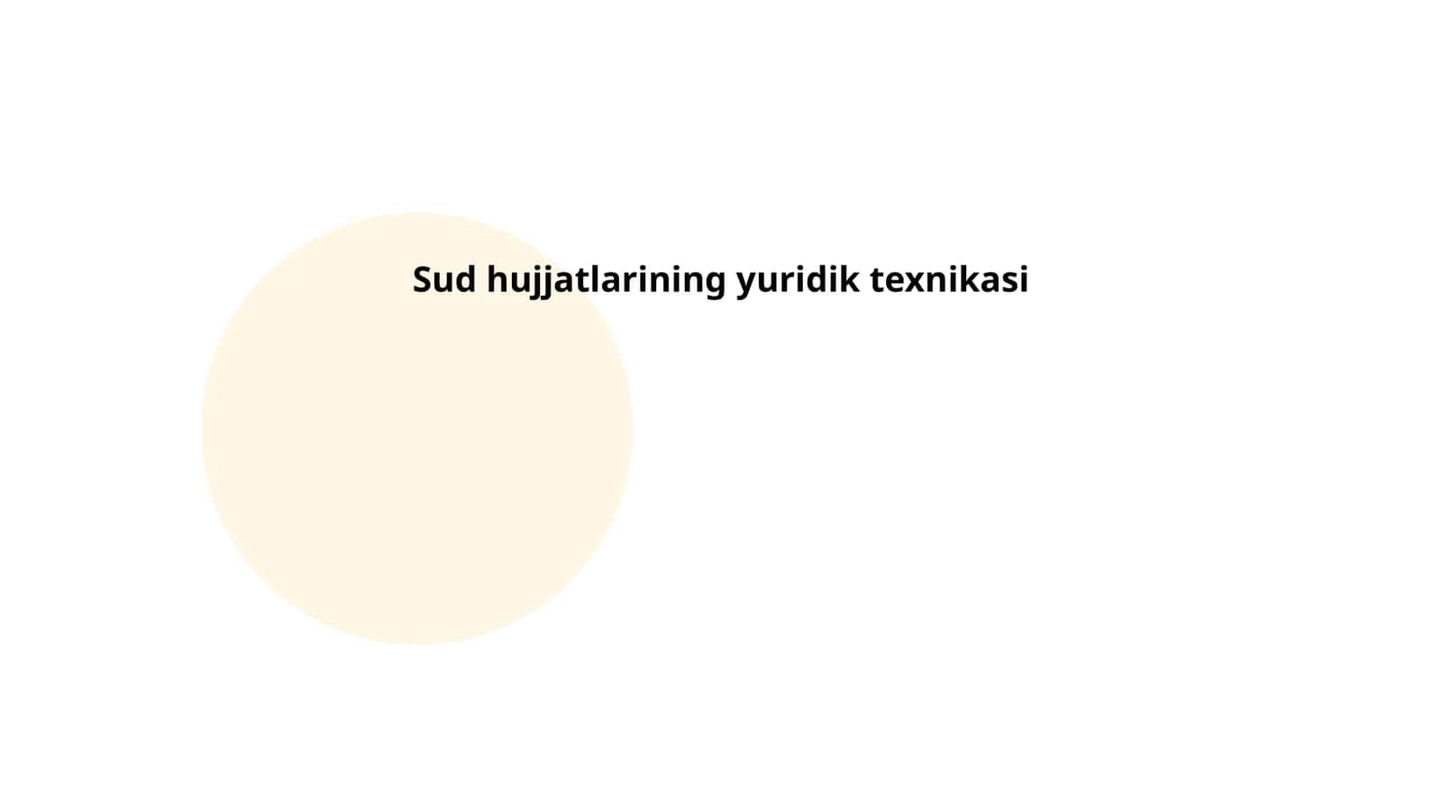 Sud hujjatlarining yuridik texnikasi