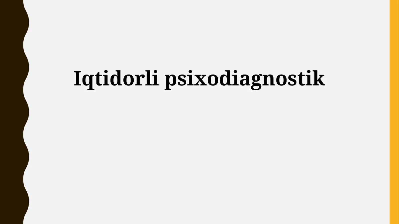 Iqtidorli psixodiagnostik