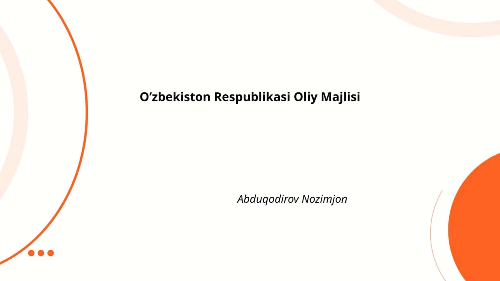 Oliy Majlisning tarkibi
