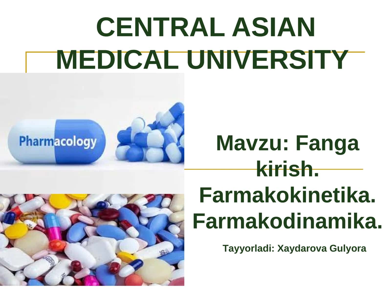 CENTRAL ASIAN MEDICAL UNIVERSITY