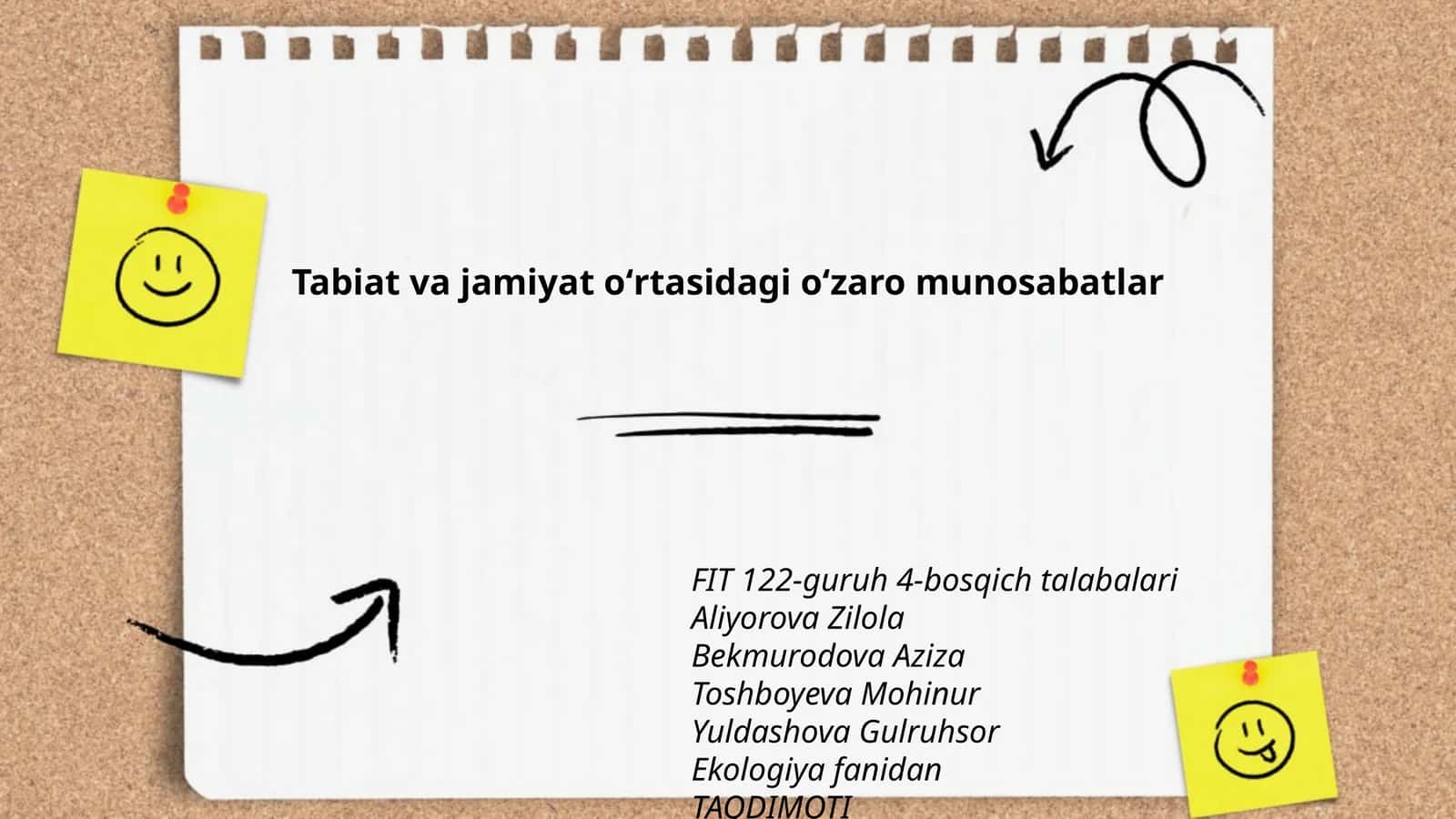 Tabiat va jamiyat oʻrtasidagi oʻzaro munosabatlar