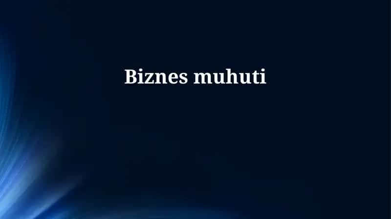 Biznes muhiti