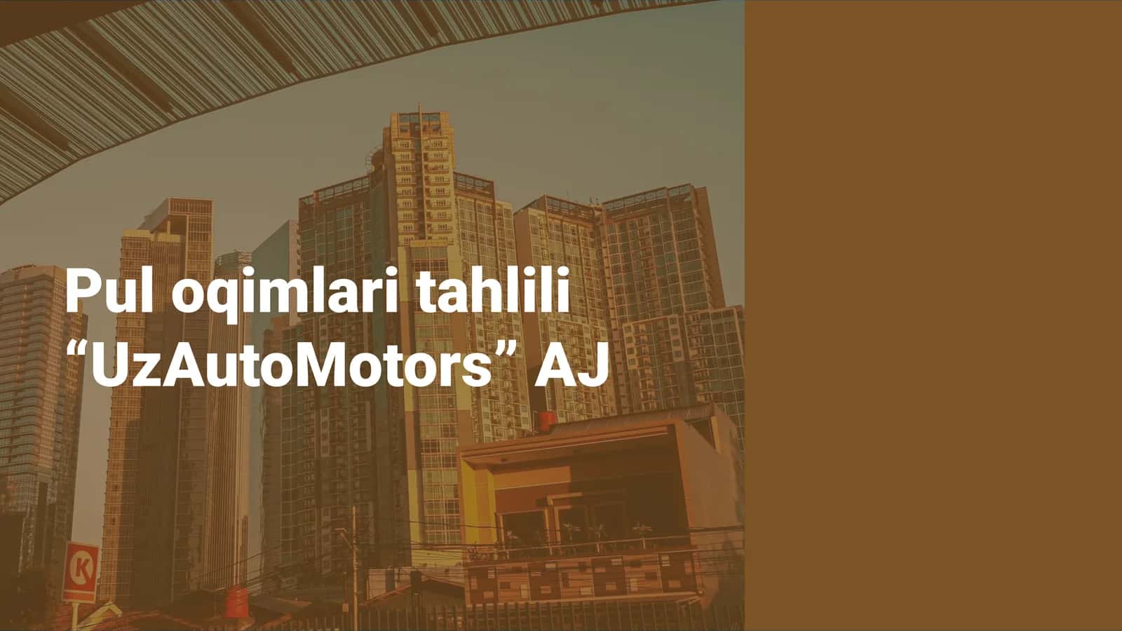 Pul oqimlari tahlili haqida