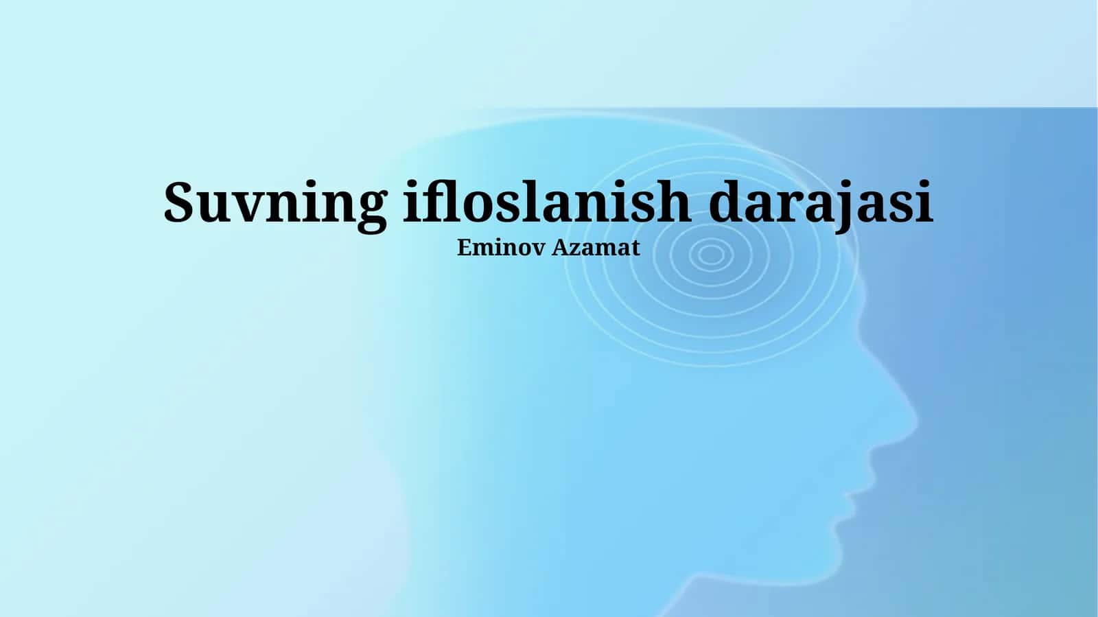 Havoning ifloslanish darajasi