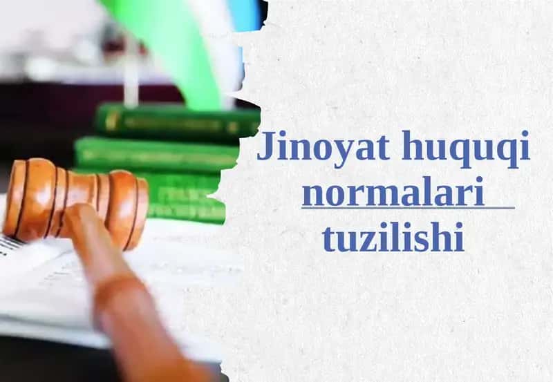Jinoyat huquqining normativ asoslari