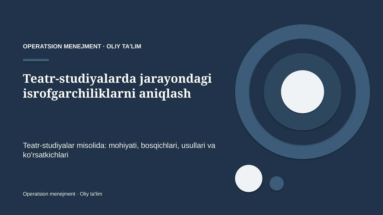 teatr studiyalarda jarayondagi isrofgarchiliklarni aniqlash 6413
