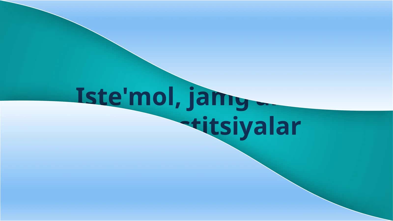 Iste'mol, jamg'arish va investitsiyalar