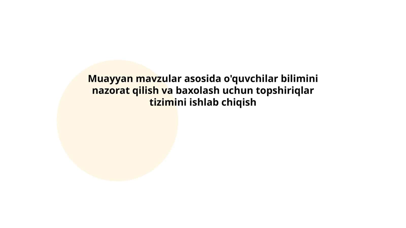 O'qituvchilar uchun bilim nazorati metodikalari