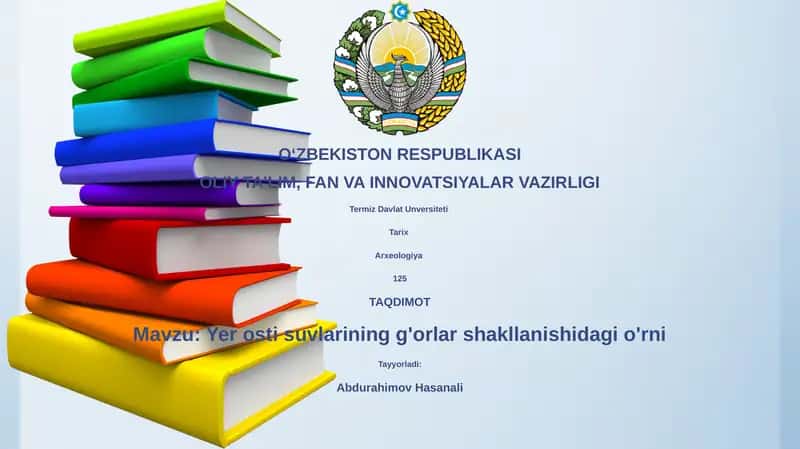 Yer osti suvlarining g'orlar shakllanishidagi o'rni