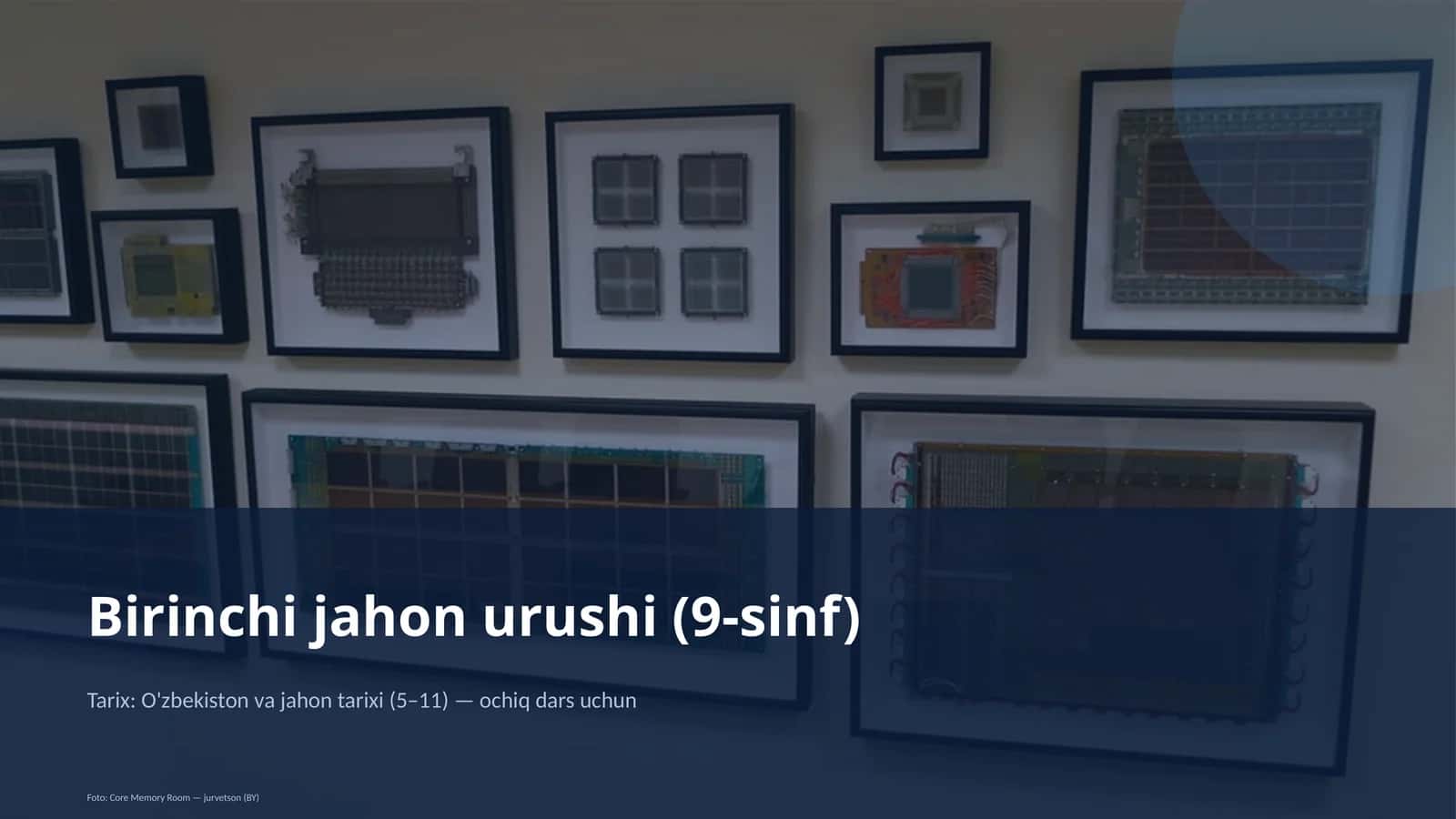 Birinchi jahon urushi (9-sinf)
