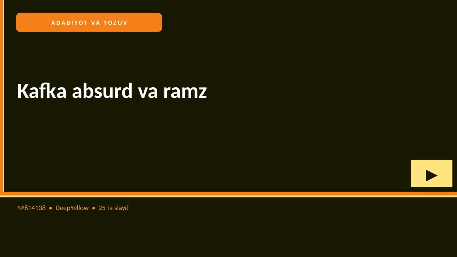 Kafka absurd va ramz