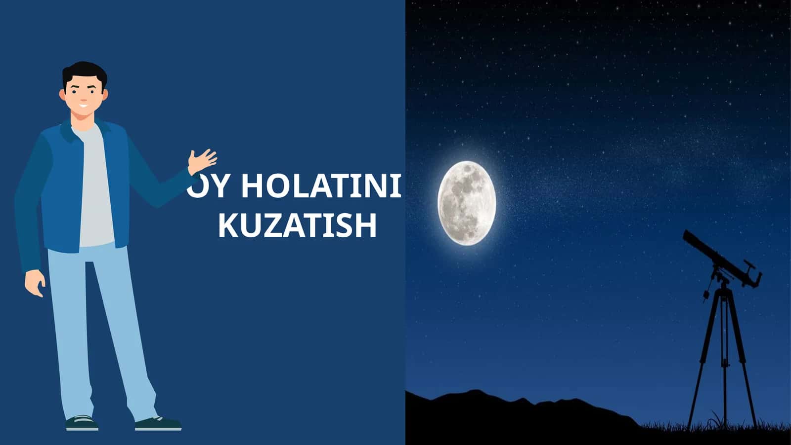 8-sinf Biologiya fanidan Oy holatini kuzatish mavzuda dars taqdimot