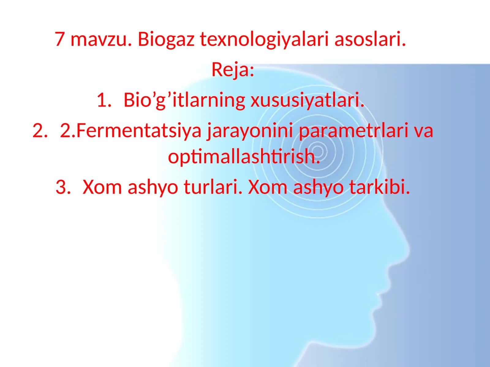 Biogaz texnologiyalari asoslari