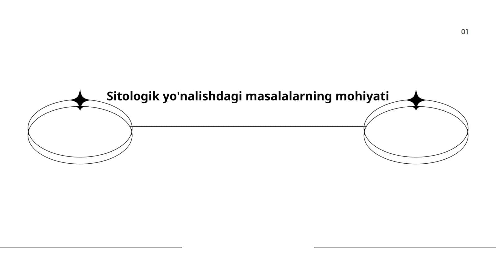 Sitologik yo'nalishdagi masalalarning mohiyati