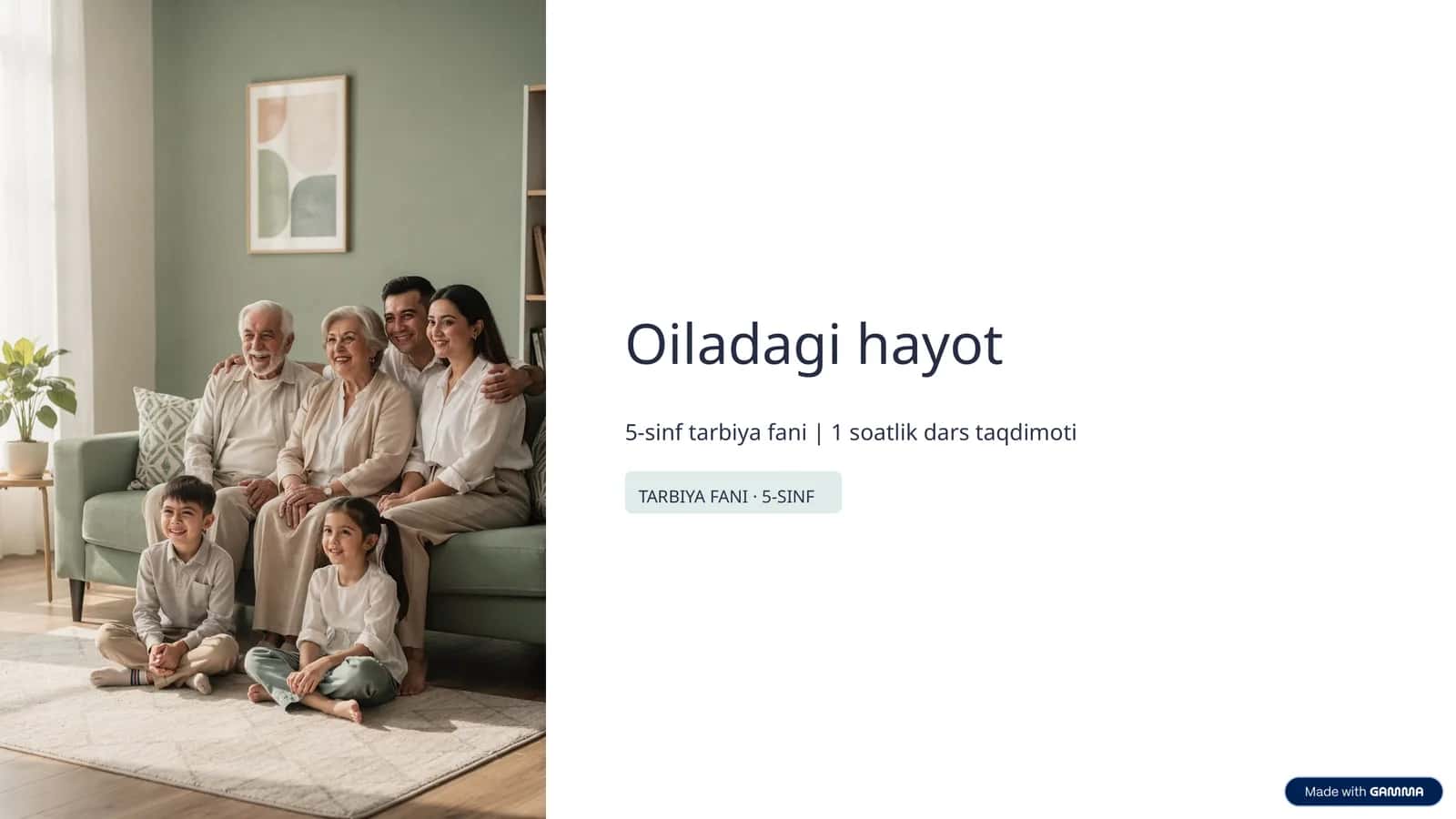 Oiladagi hayot