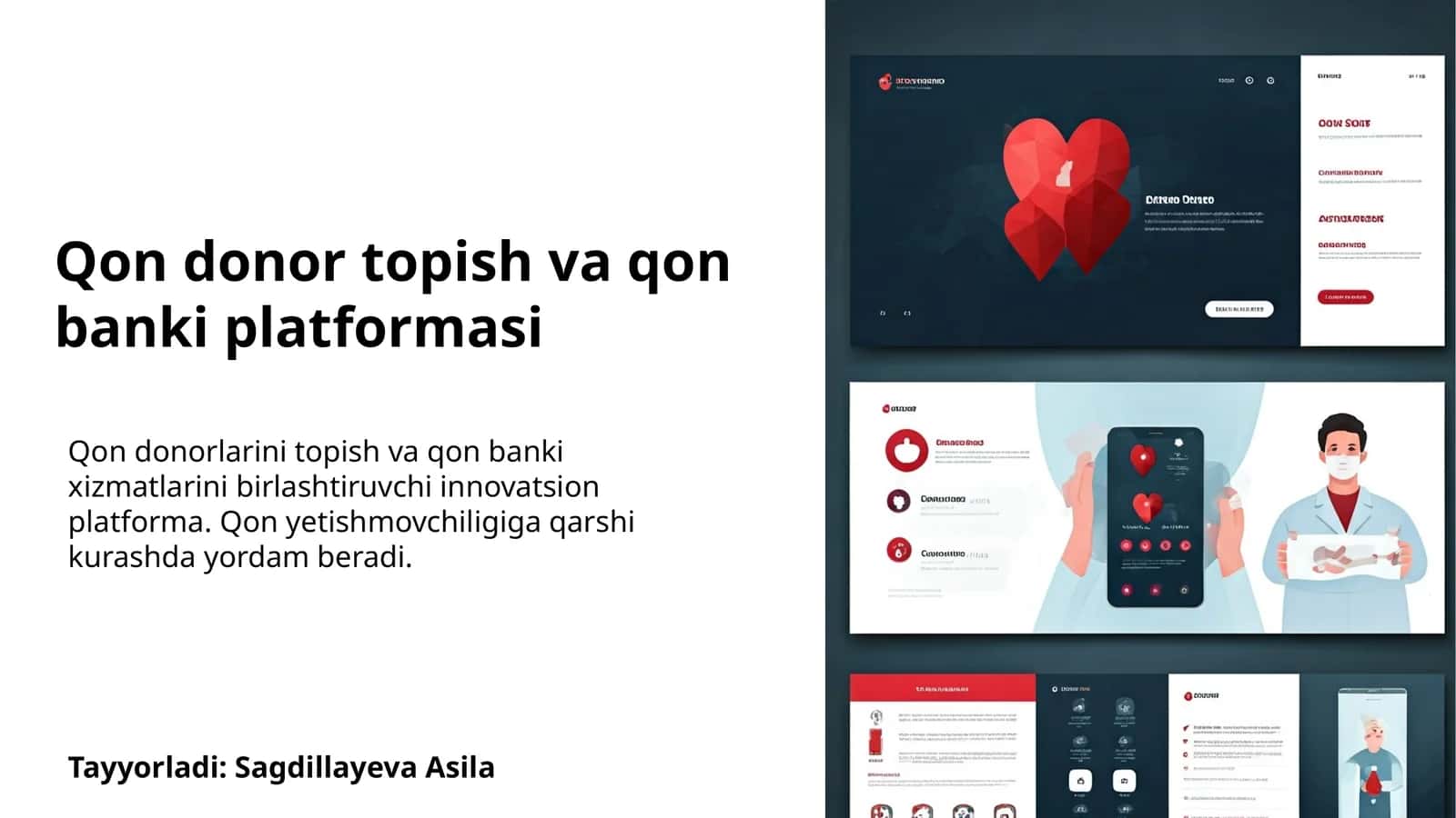 Qon donor topish va qon banki platformasi