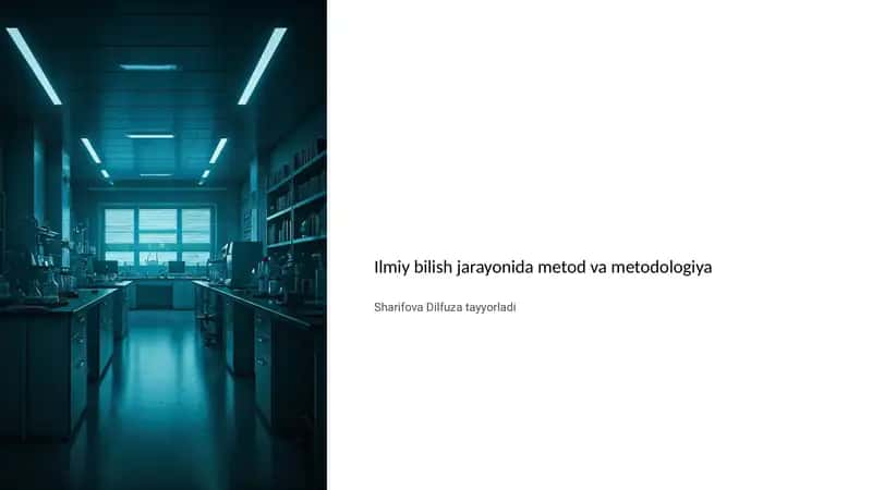Ilmiy bilish jarayonida metod va metodologiya