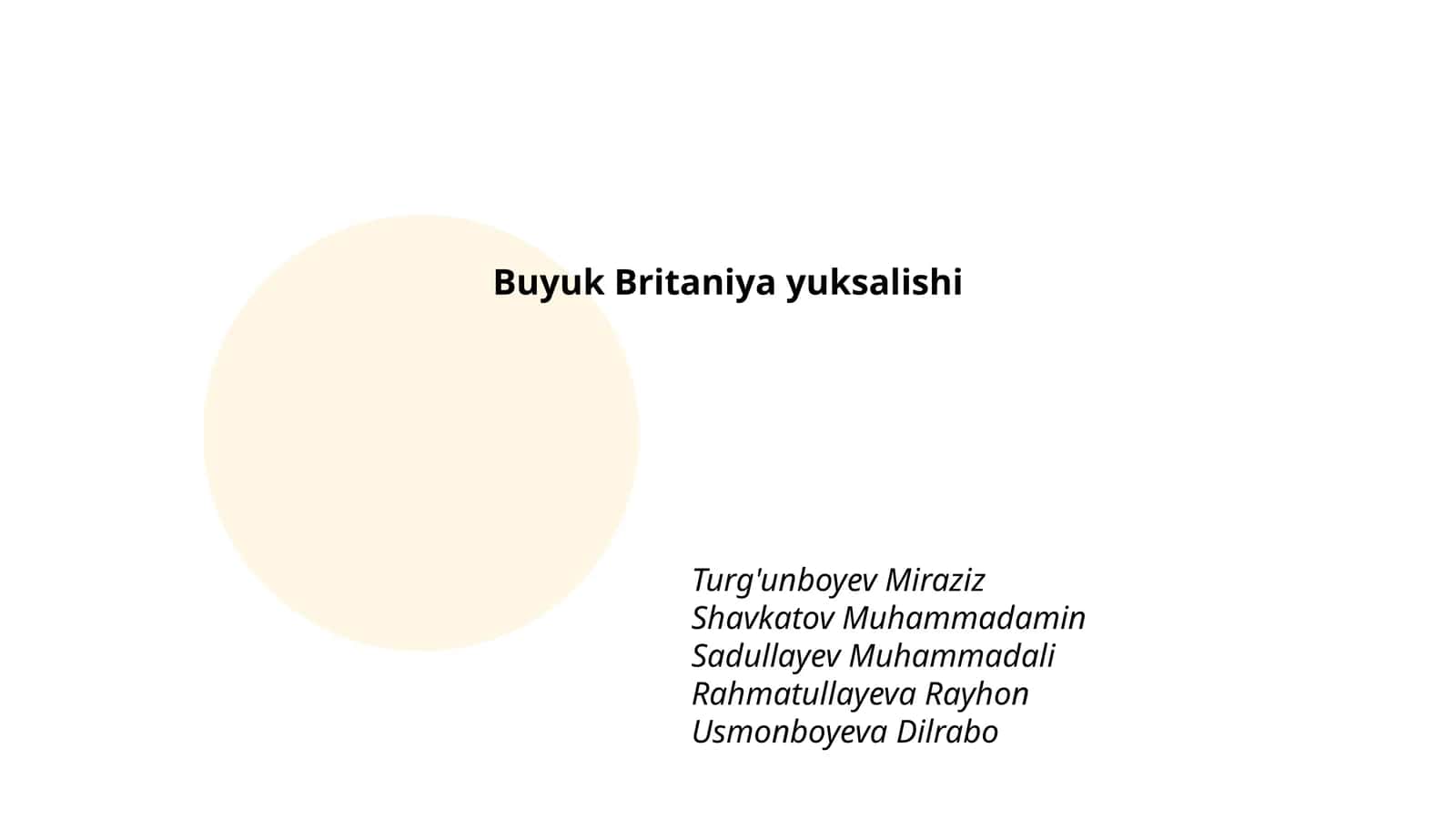 Buyuk Britaniya yuksalishi