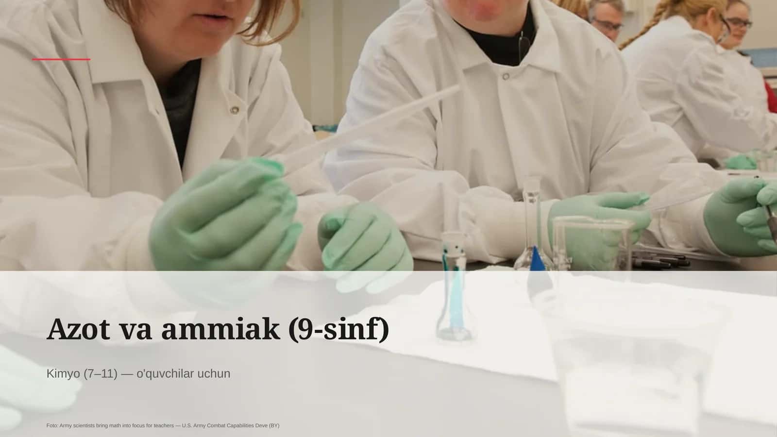 Azot va ammiak (9-sinf)