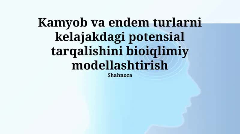 Bioiqlimiy modellashtirish