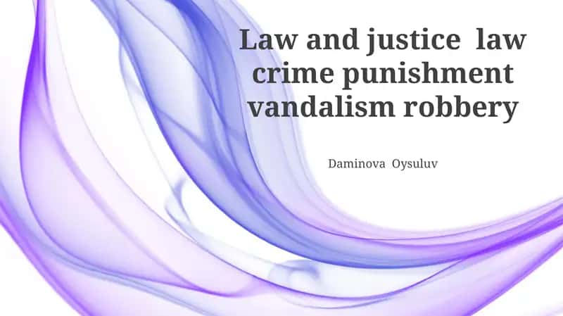 Understanding Law and Justice