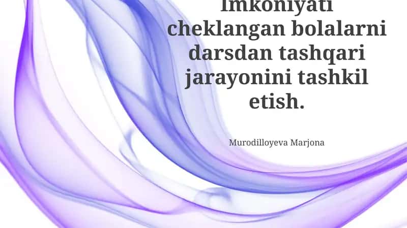 Inklyuziv muhit yaratish