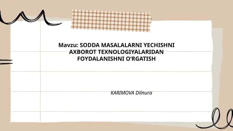 Axborot texnologiyalari asoslari
