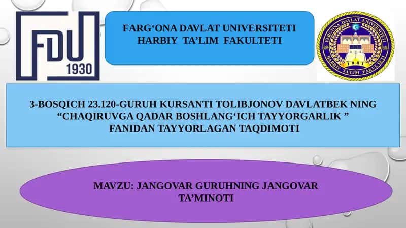 JANGOVAR TA’MINOTI