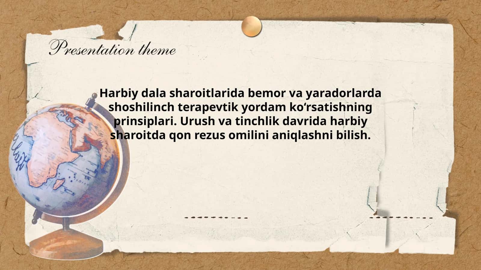 Harbiy dala sharoitlari