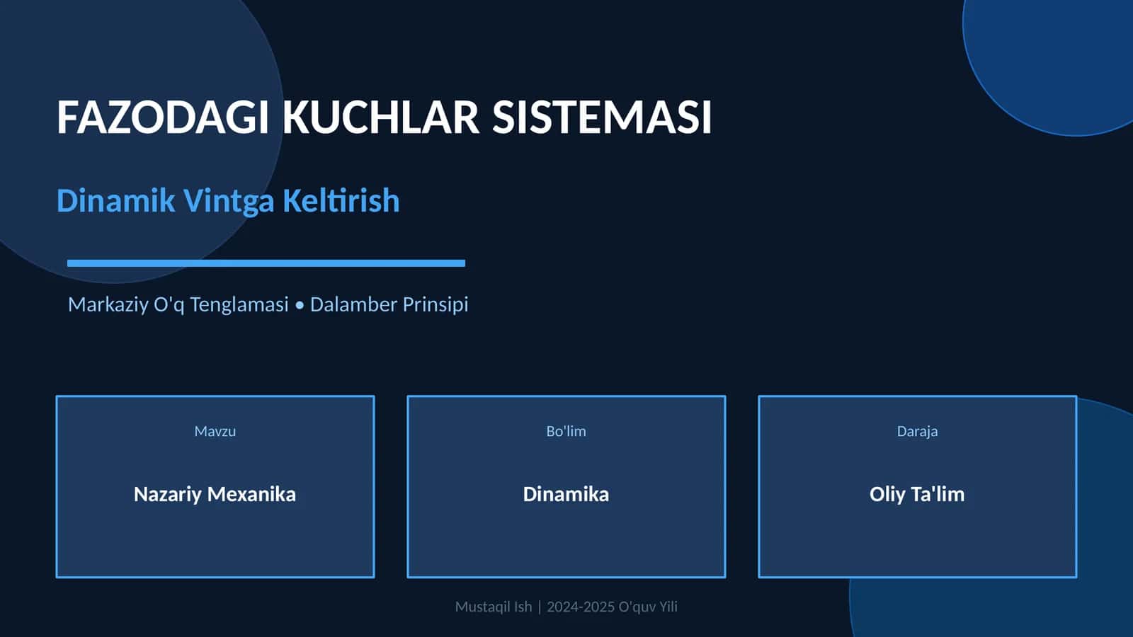 FAZODAGI KUCHLAR SISTEMASI