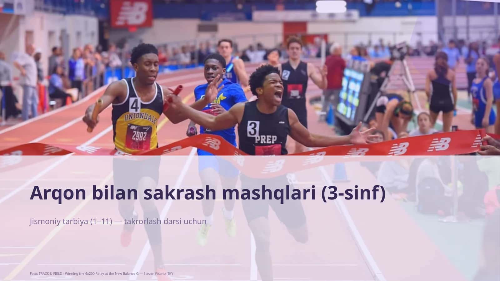 Arqon bilan sakrash mashqlari (3-sinf)
