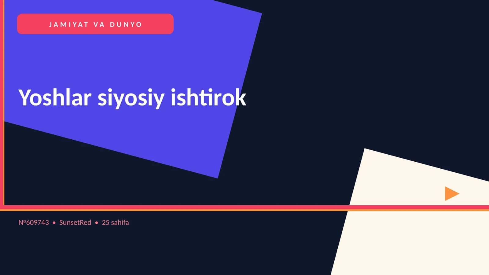 Yoshlar siyosiy ishtirok