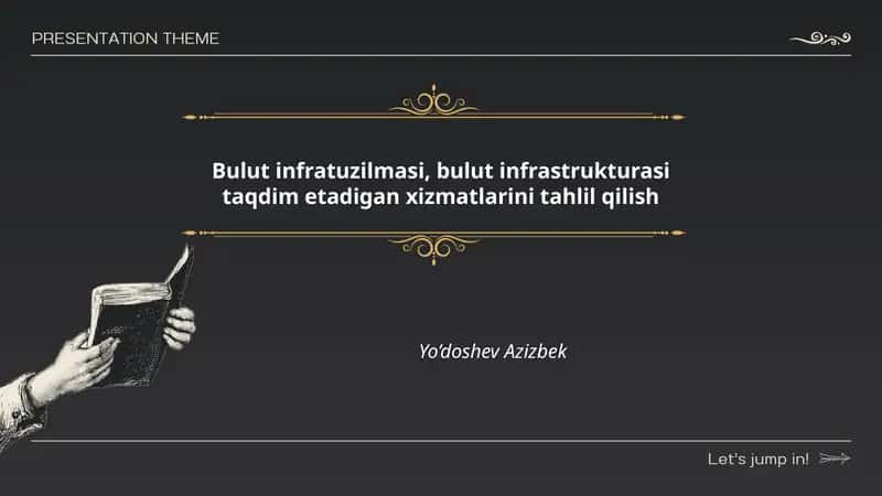 Bulut infratuzilmasi, bulut infrastrukturasi taqdim etadigan xizmatlarini tahlil qilish