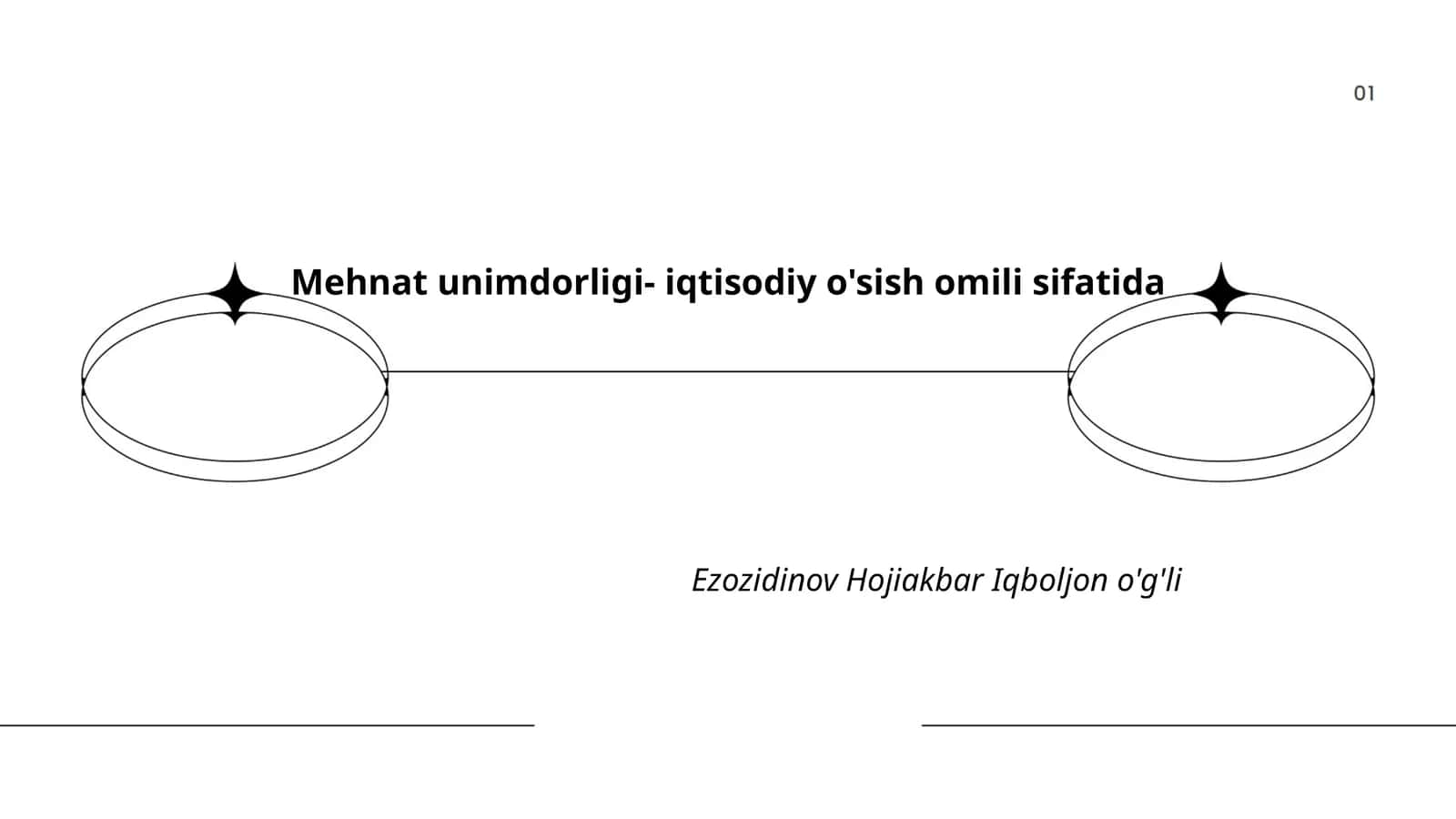 Mehnat unumdorligi- iqtisodiy o'sish omili sifatida