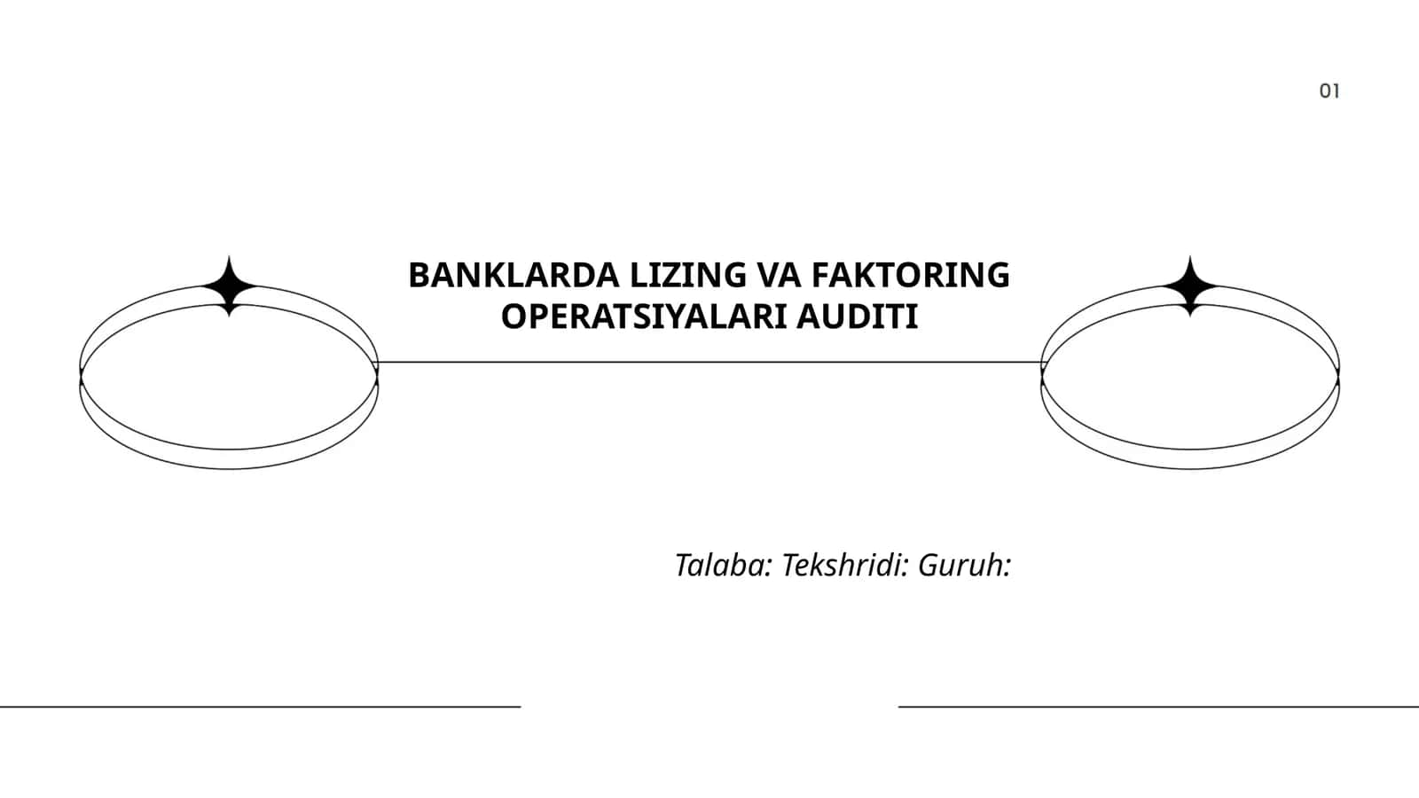 BANKLARDA LIZING VA FAKTORING OPERATSIYALARI AUDITI