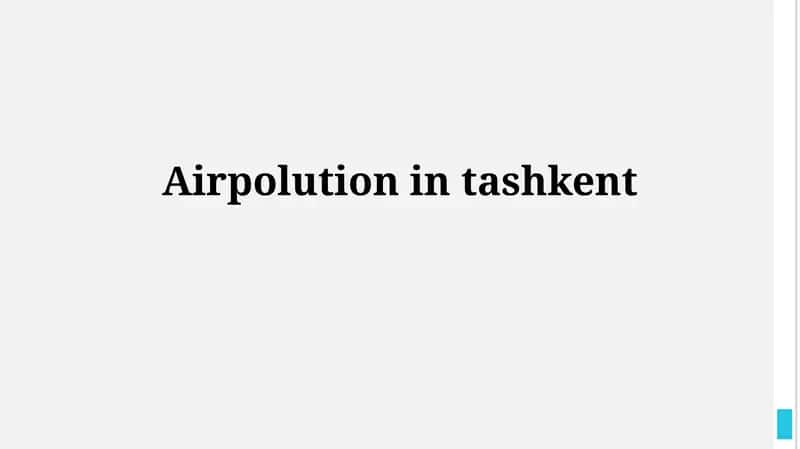 Airpolution intashkent