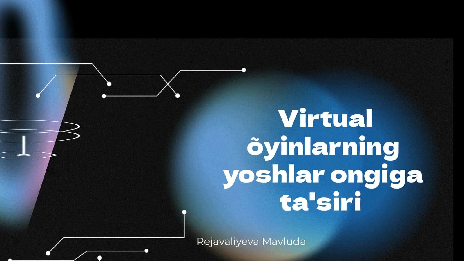 Virtual o'yinlarning yoshlar ongiga ta'siri