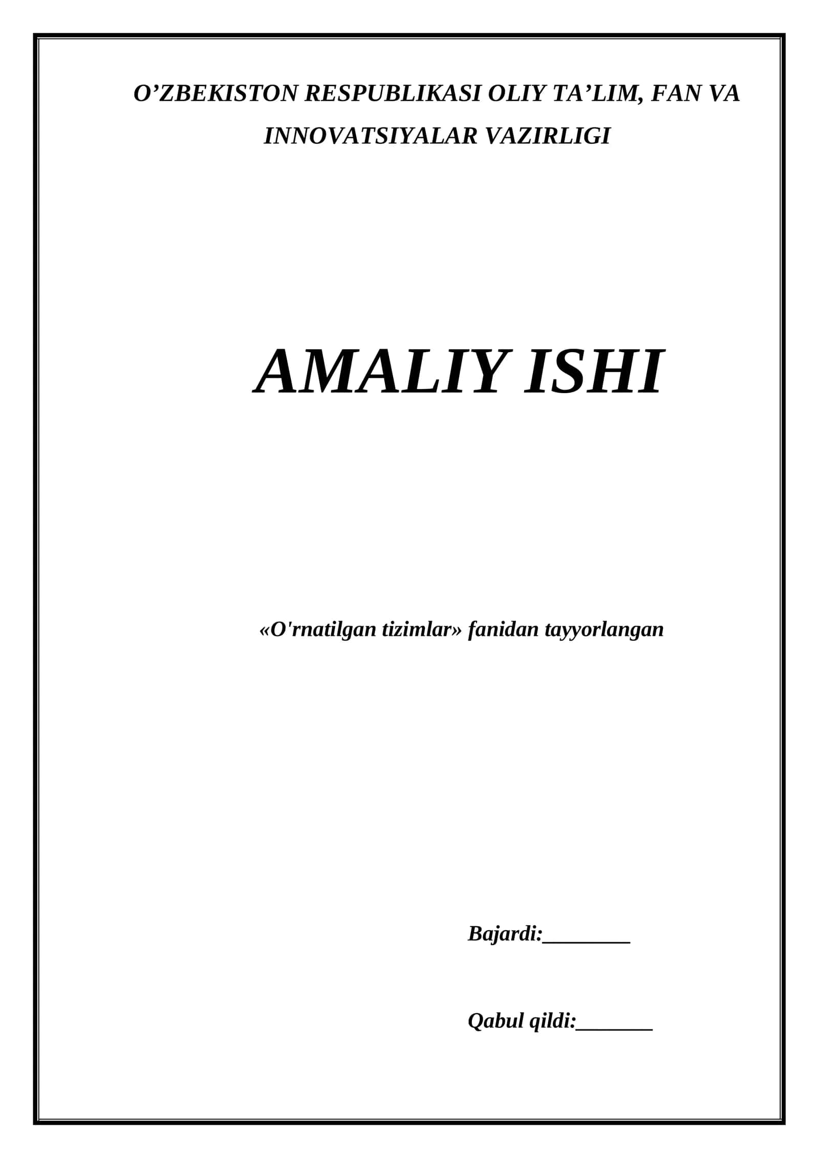 Harorat datchiklari ishlash tamoyillarini o‘rganish va ularni ishlatishga misollar