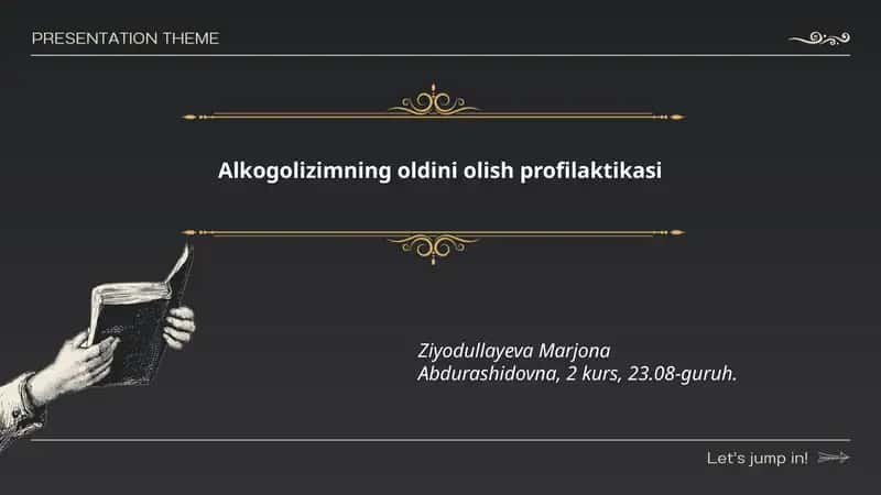Alkogolizimning oldini olish profilaktikasi
