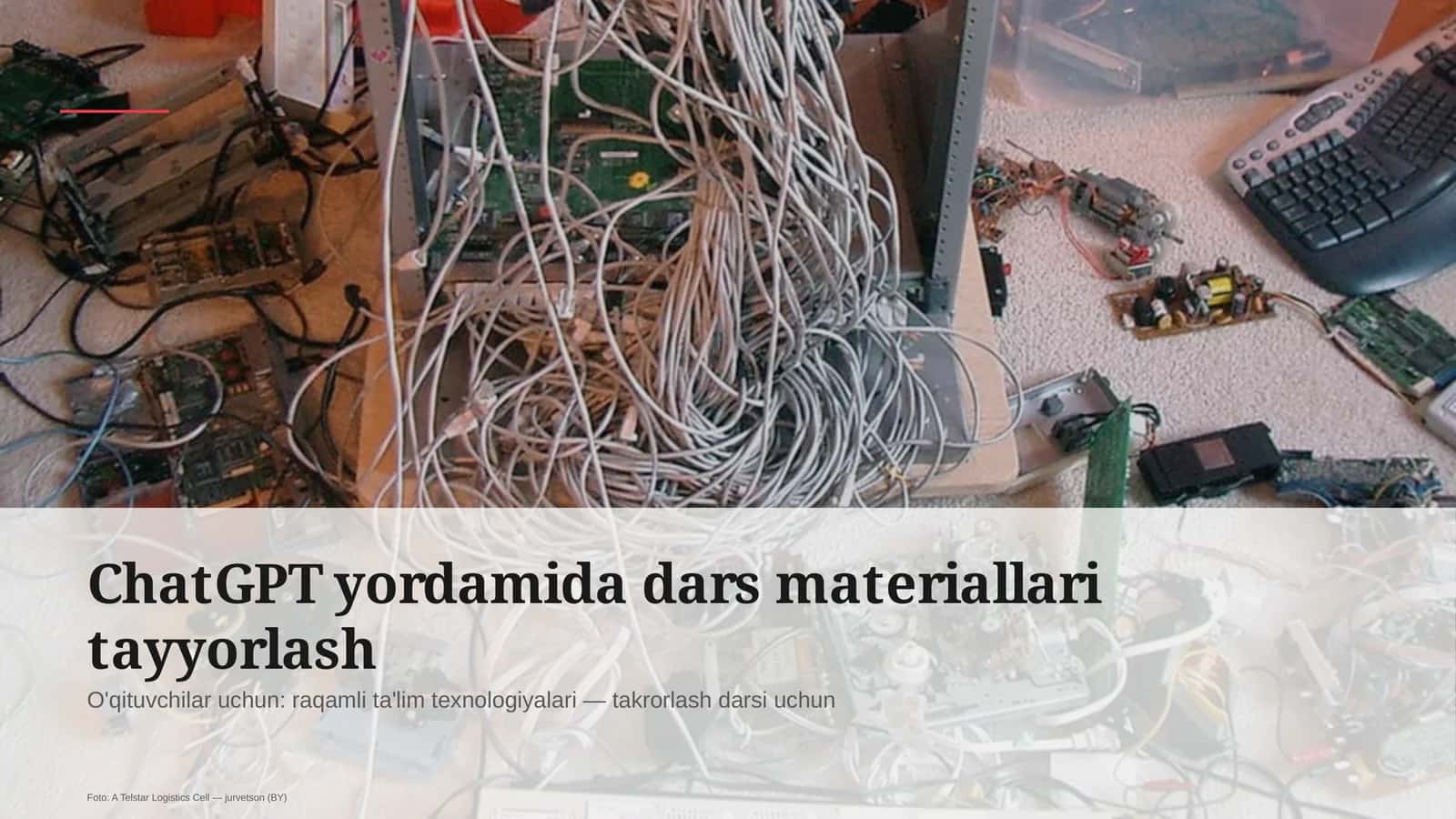 ChatGPT yordamida dars materiallari tayyorlash