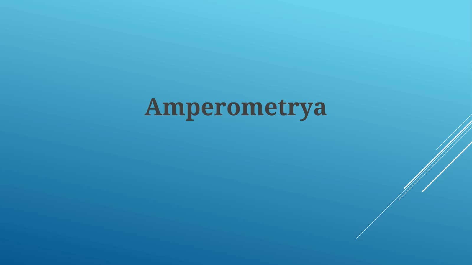 Amperometriya