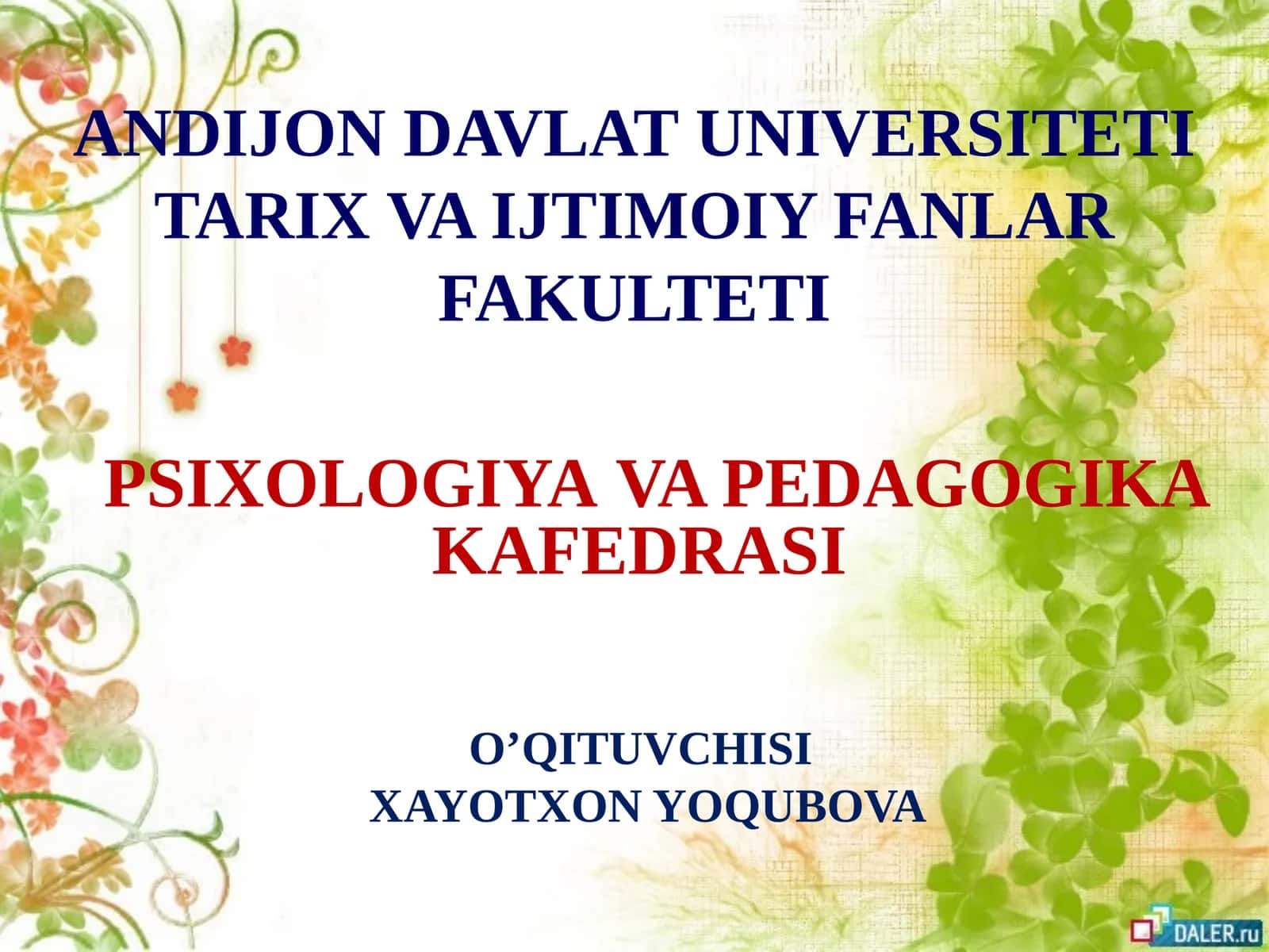 SHAXS PSIXOLOGIYASINING METODOLOGIK PRINSIPLARI