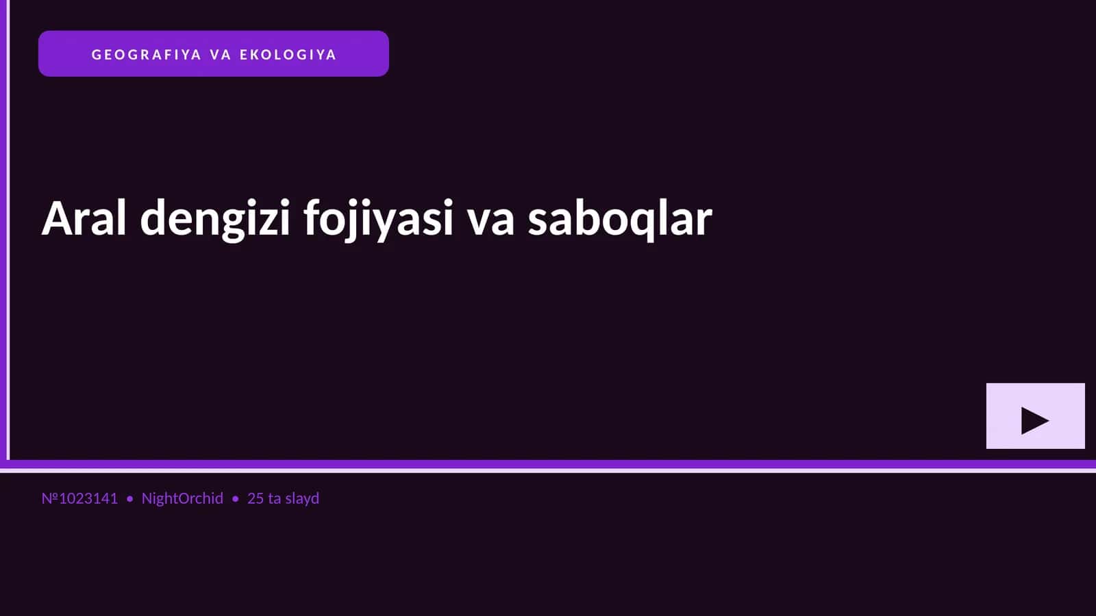 Aral dengizi fojiyasi va saboqlar
