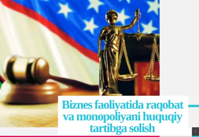Biznes faoliyati, raqobat va monopoliyani huquqiy tartibga solish