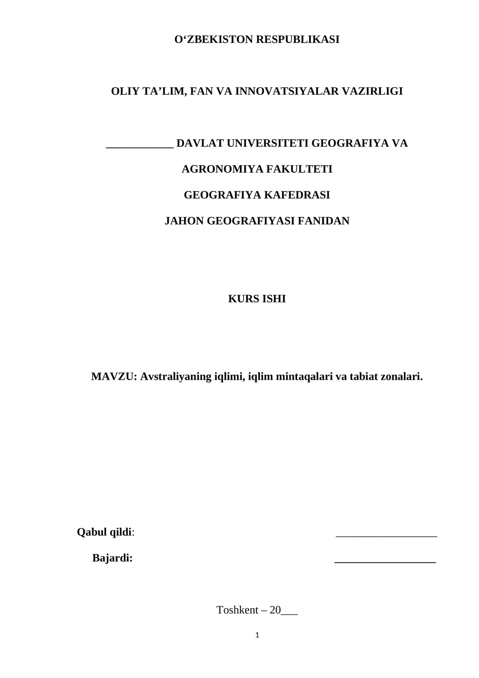 AVSTRALIYA IQLIMI, IQLIM MINTАQАLАRI VA TАBIAT ZОNАLАRI