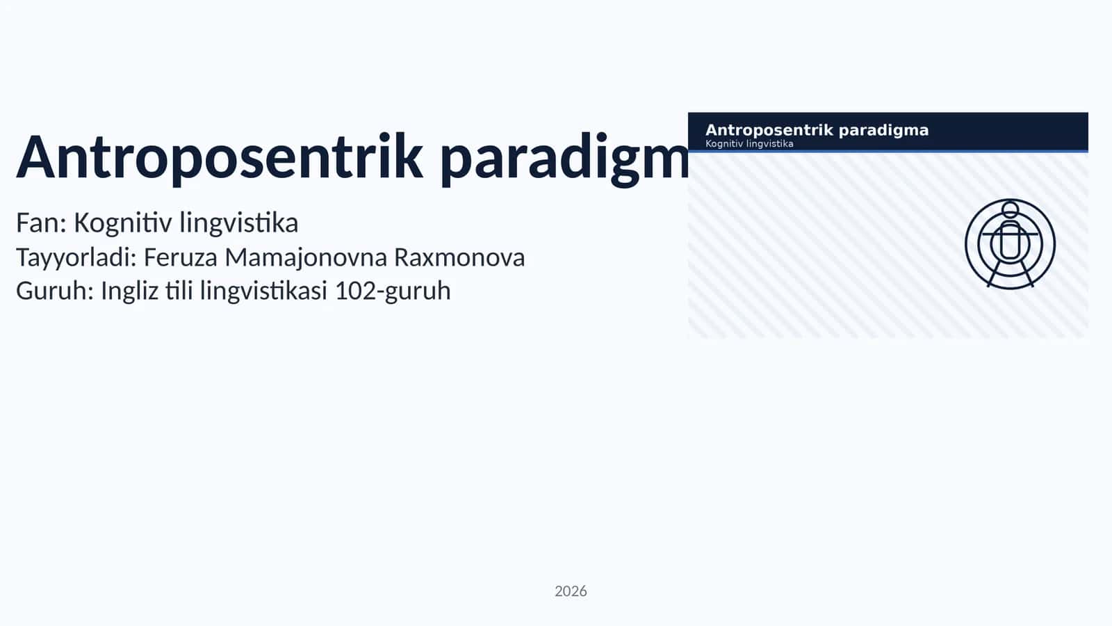 Antroposentrik paradigma