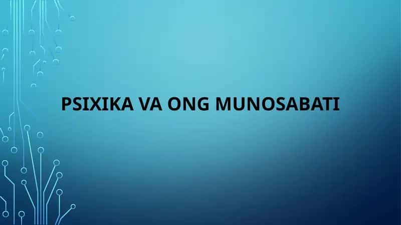 Psixikavaongmunosabati