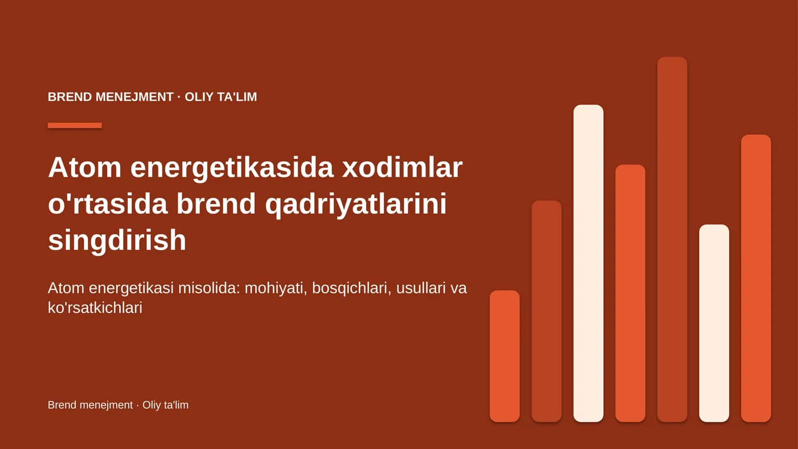 atom energetikasida xodimlar o'rtasida brend qadriyatlarini singdirish 3303