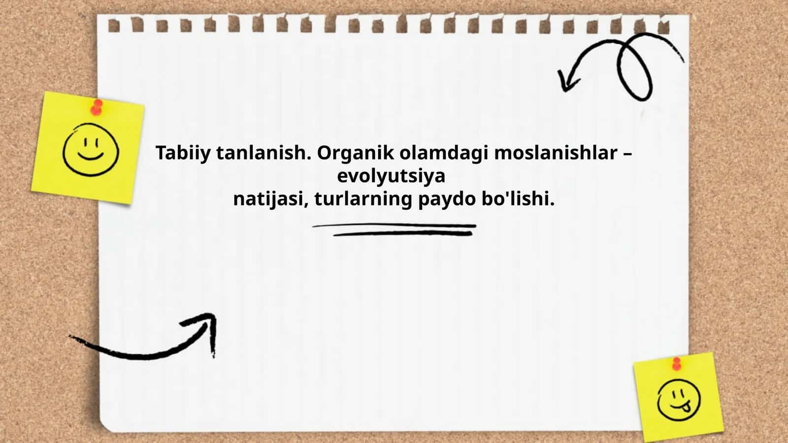 Tabiiy tanlanish. Organik olamdagi moslanishlar – evolyutsiya